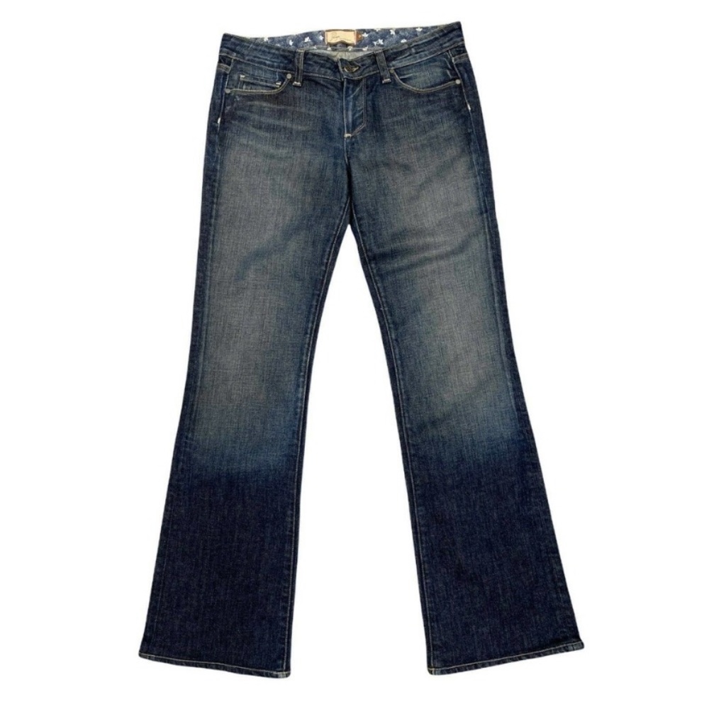 Paige Cloverdale Jeans Women's Size 30 X 32 Bootcut Low Rise Denim Stretch Pant